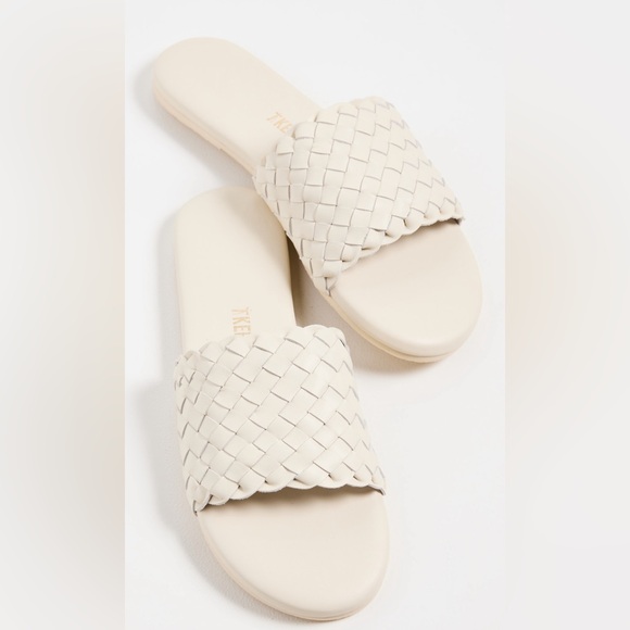 WOMENS size 7 TKEES vanilla woven sandal - Picture 7 of 8